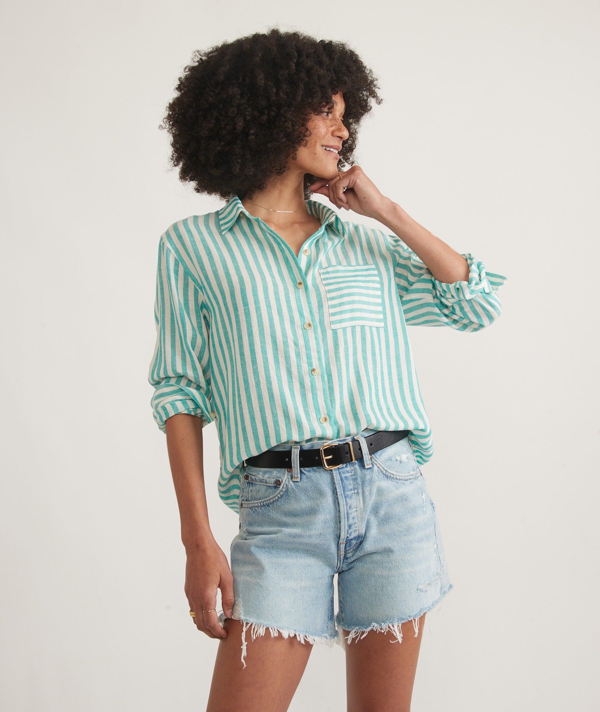 Abbey Linen Button Down Product Image