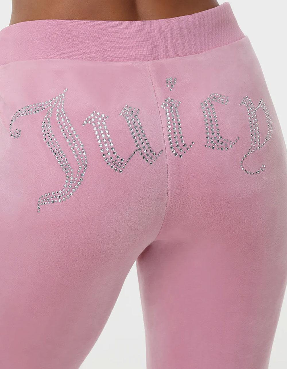 JUICY COUTURE OG Big Bling Womens Track Pants - BUBBLEGUM Product Image