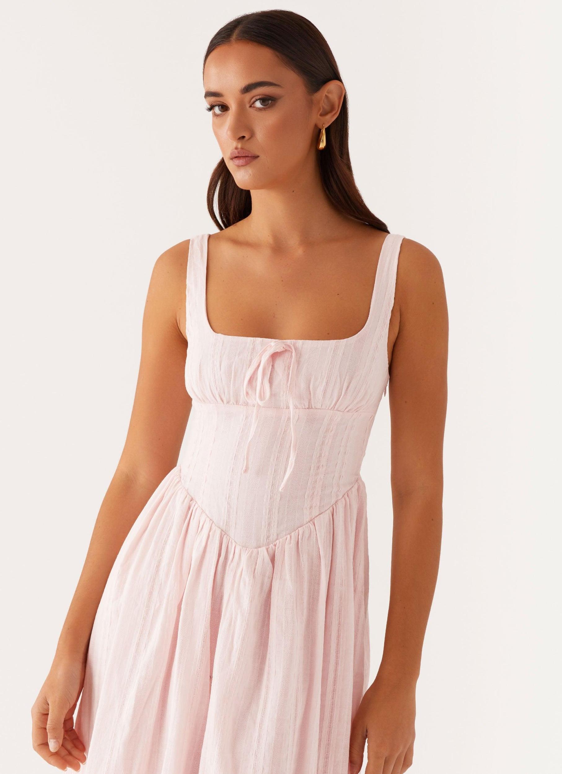 Pascuelle Midi Dress - Pink Product Image