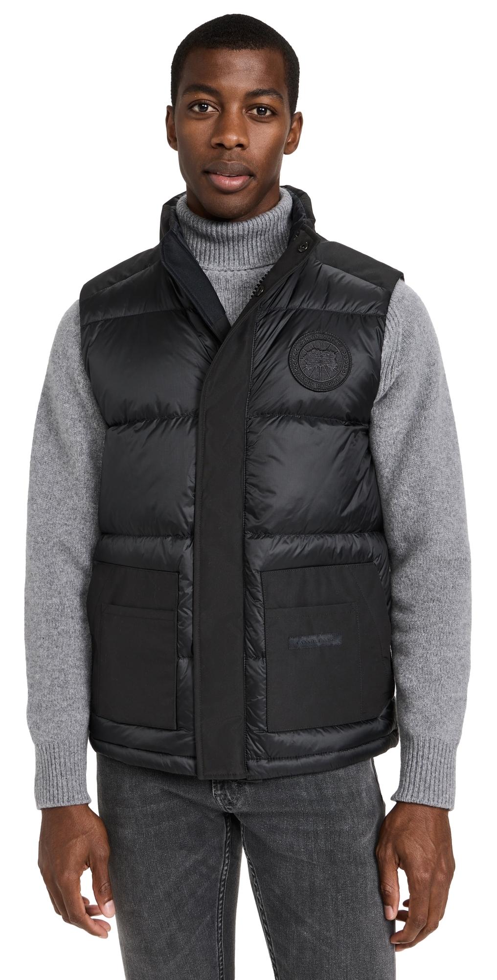 Mens Mixed Media Paradigm Freestyle Quilted Down Vest Product Image