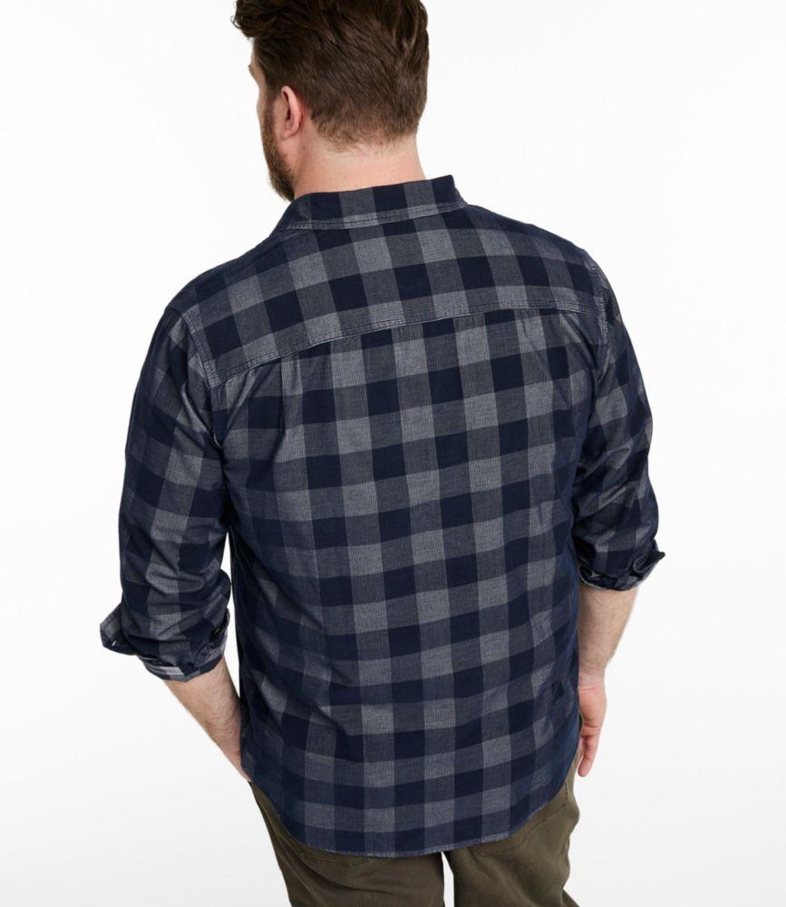 Men's Sunwashed Corduroy Shirt, Slightly Fitted Untucked Fit, Plaid Product Image