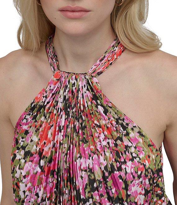 DKNY by Donna Karan Petite Size Halter Neck Shift Dress Product Image