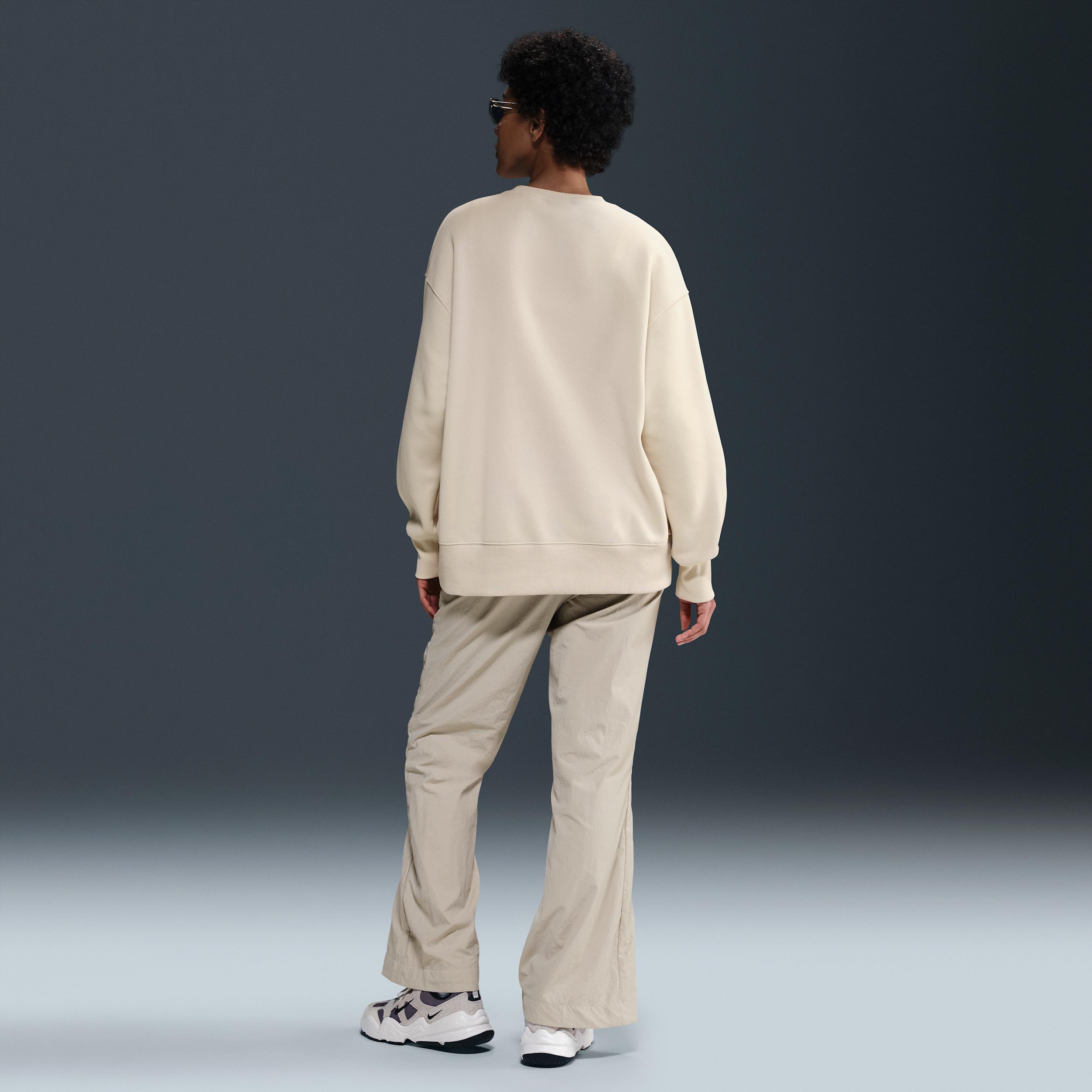 Womens Nike Sportswear Phoenix Fleece Oversized Crew-Neck Sweatshirt | FZ4270-104 Product Image