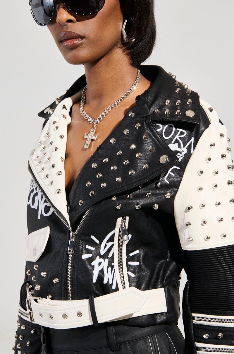 FROM THE BRONX FUR TRIM MOTO Product Image