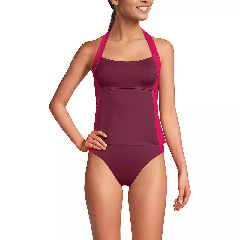 Women's Lands' End Seamed Halter Swim Top,  Product Image