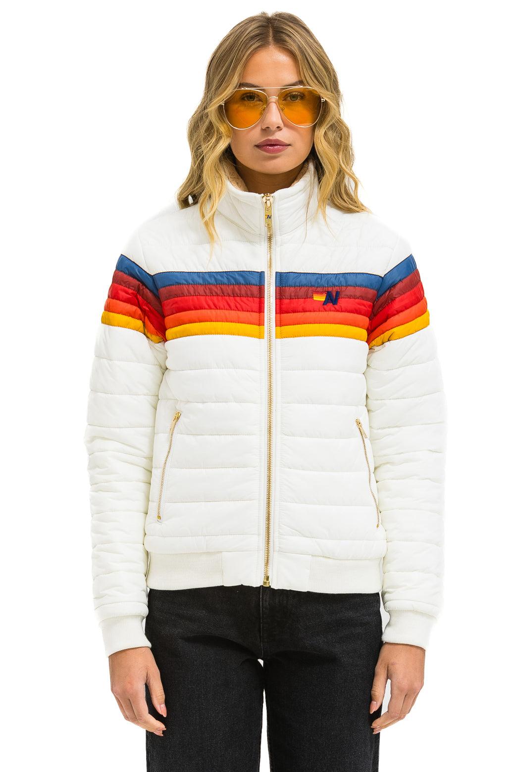 5 STRIPE JACKET - WHITE Female Product Image