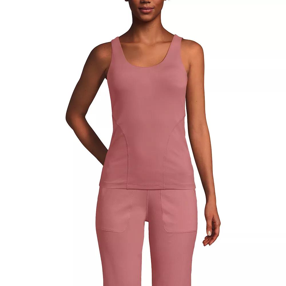 Women's Lands' End Interlock Scoopneck Tank Top,  Product Image