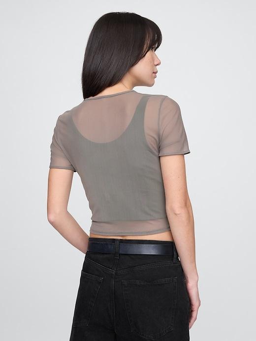Mesh Crop T-Shirt Product Image