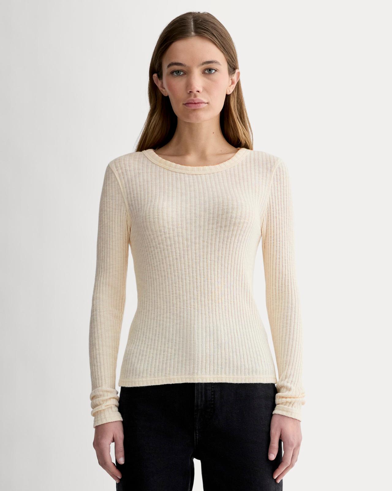 Womens Cozy Rib Long-Sleeve Tee Sweater by Everlane Product Image