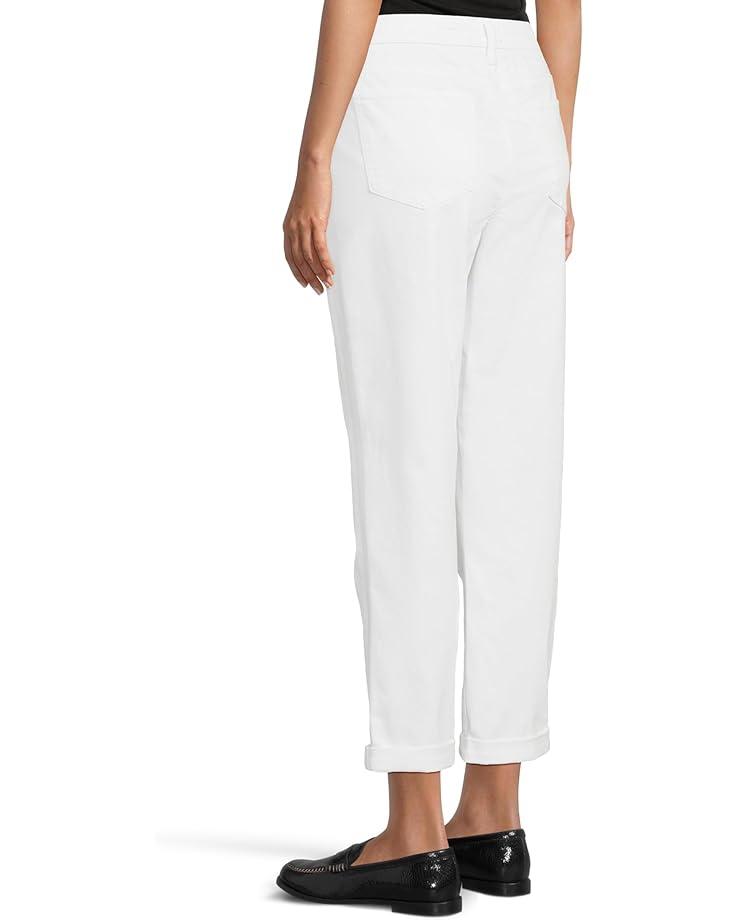 Slim Bootcut Ankle Jeans in Optic White Product Image