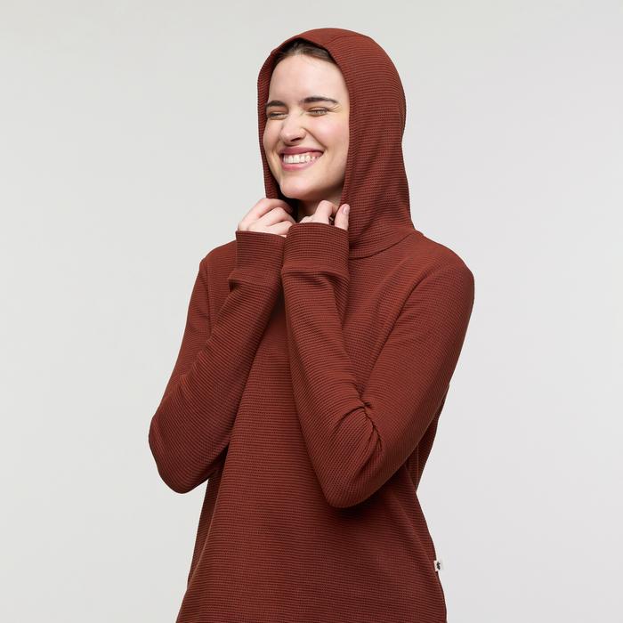 Atajo Long-Sleeve Waffle Hoodie - Women's Product Image