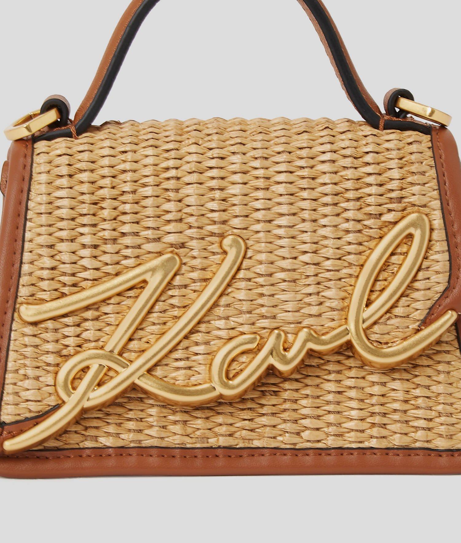 K/SIGNATURE RAFFIA NANO BAG Product Image