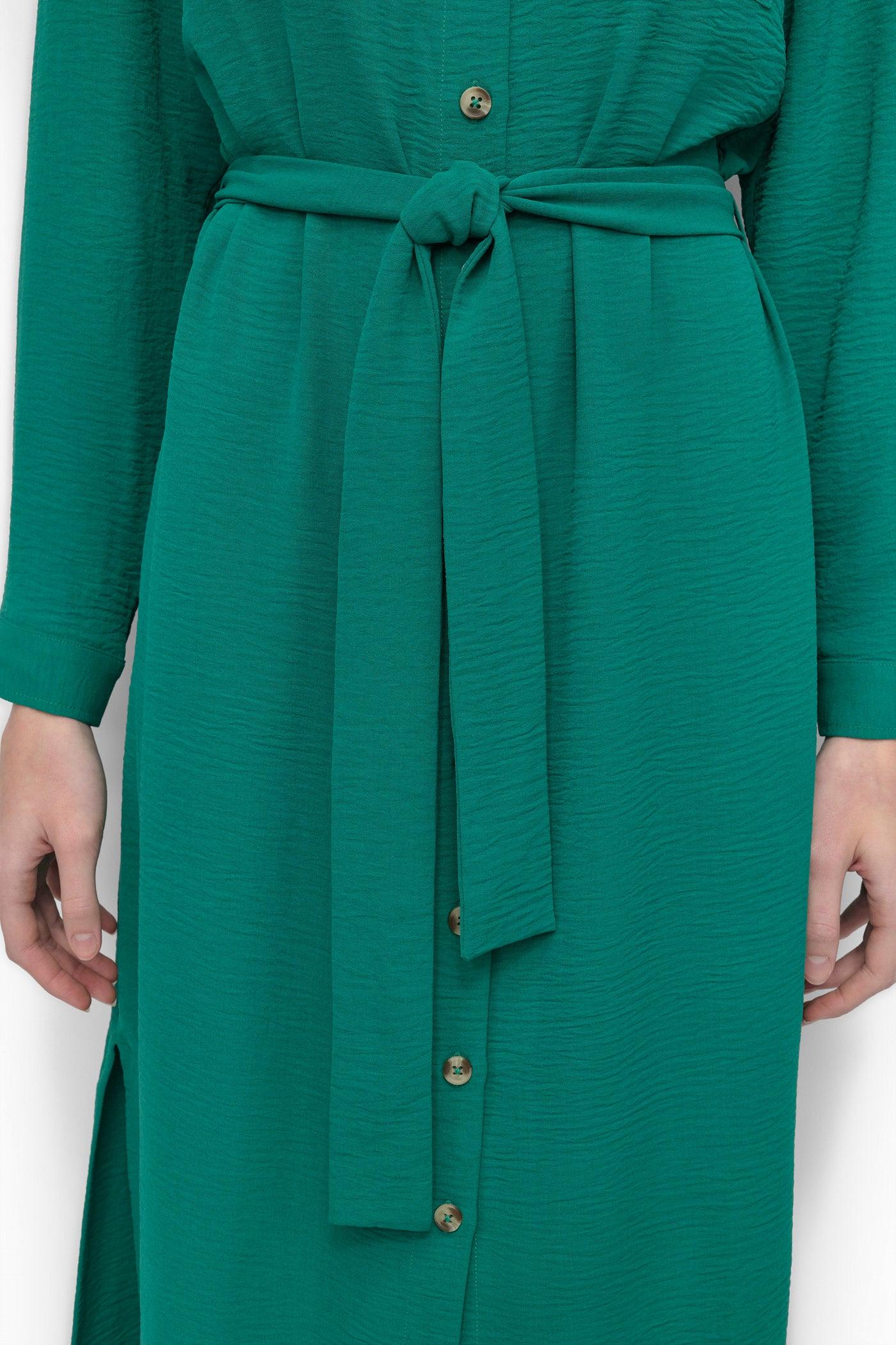 COLLARED BUTTON DRESS Product Image