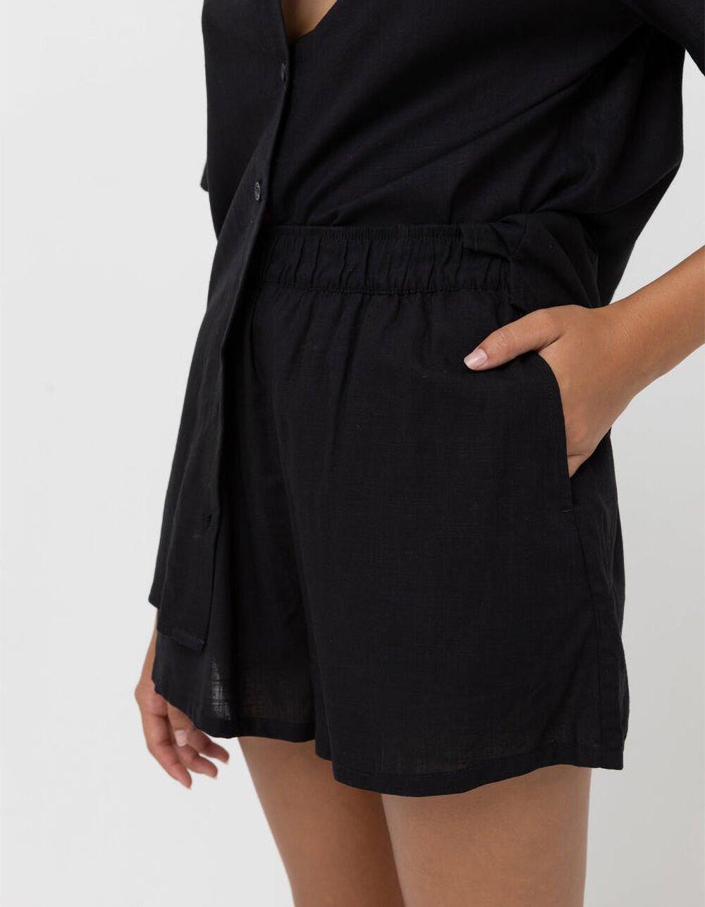 RHYTHM Classic Womens Beach Shorts - BLACK Product Image