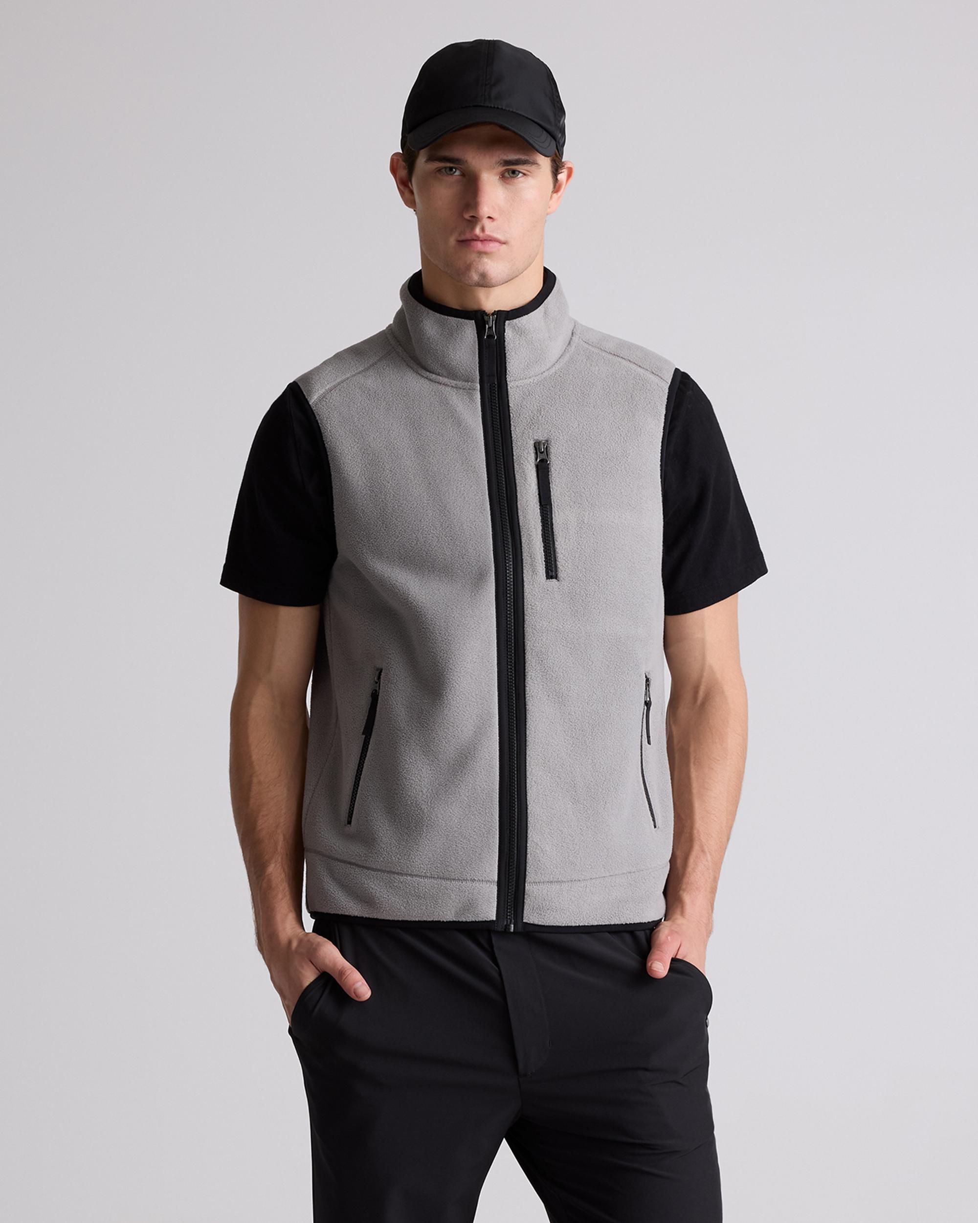 Quince | Men's Polar Fleece Full-Zip Vest Recycled Polyester Product Image