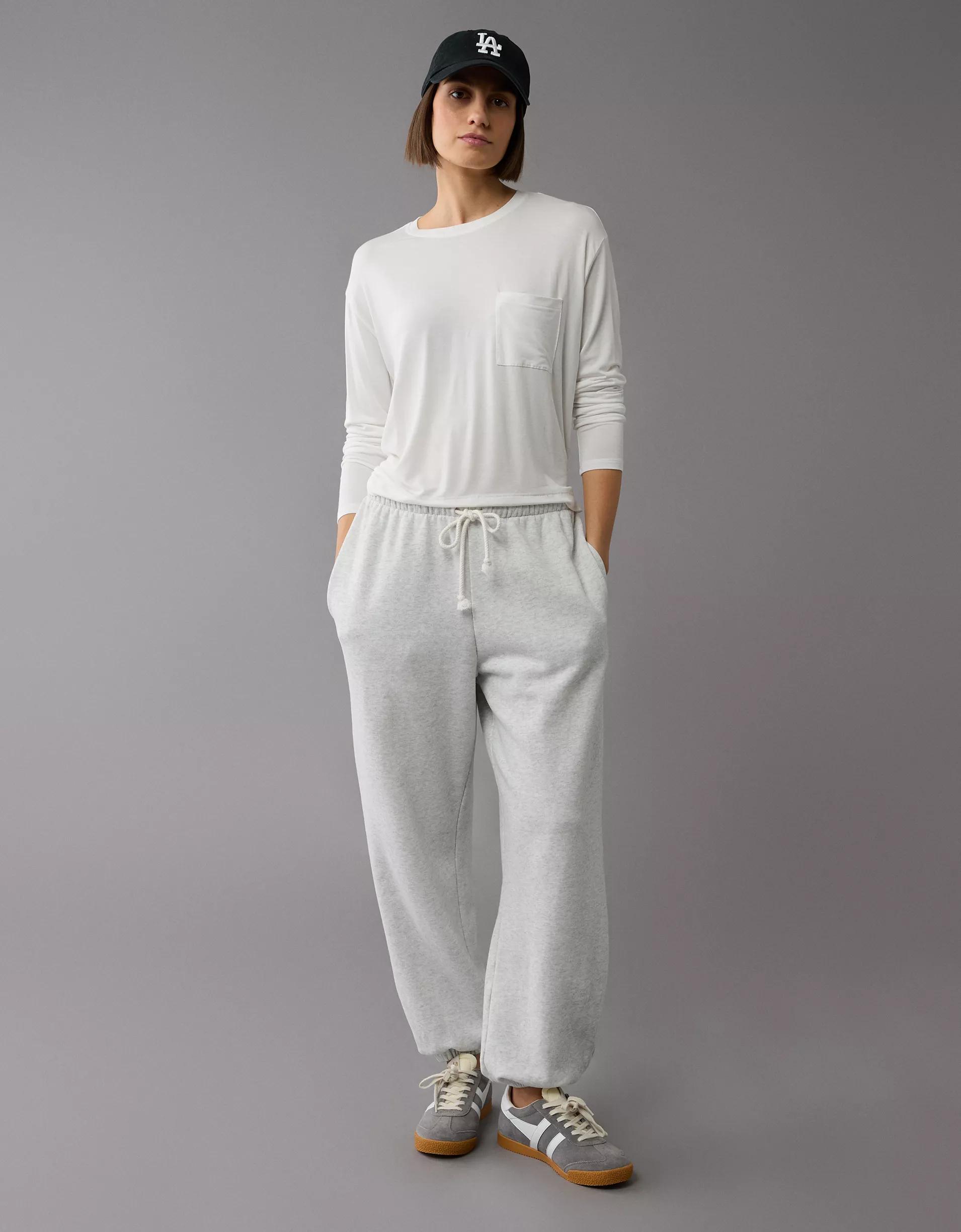 AE Soft & Sexy Long-Sleeve Pocket T-Shirt Product Image