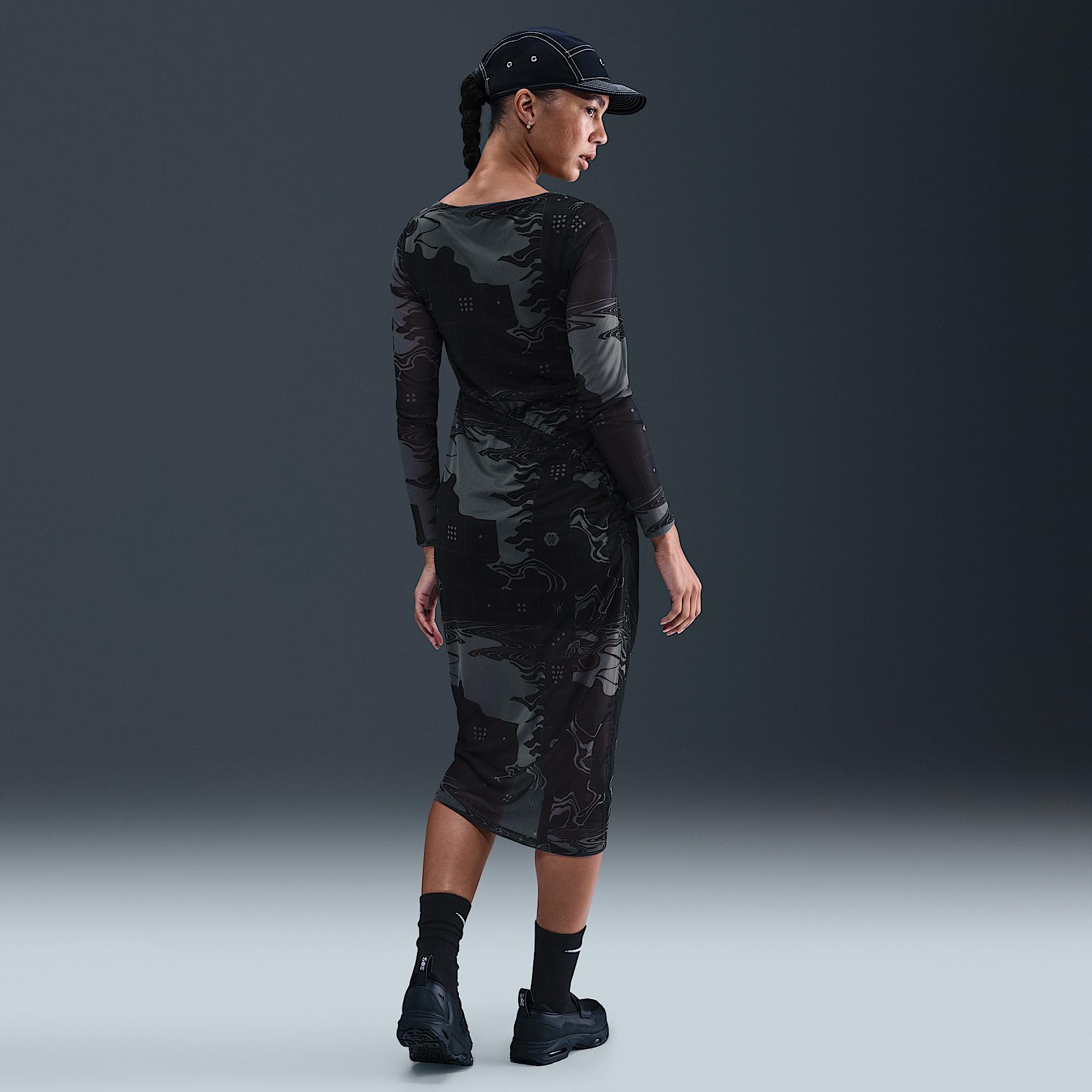 Nike Womens Serena Williams Design Crew Mesh Midi Dress | HM4952-084 Product Image
