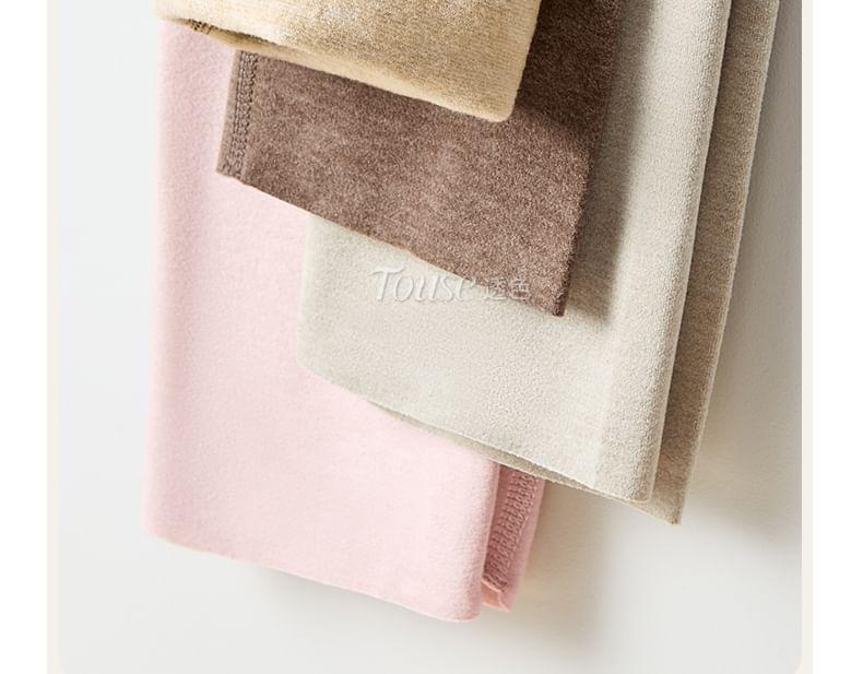 Mid Rise Plain Thermal Leggings Product Image