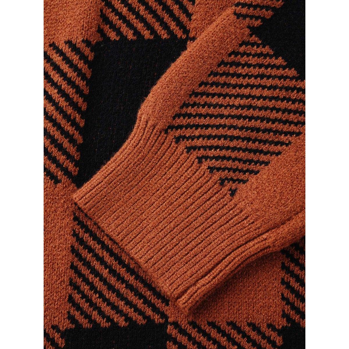 Plus Size Supersoft Essentials Plaid Open Cardigan Rust Women Leisure Loose Long Sleeve Casual Cardigans BloomChic 18-20/2X Product Image