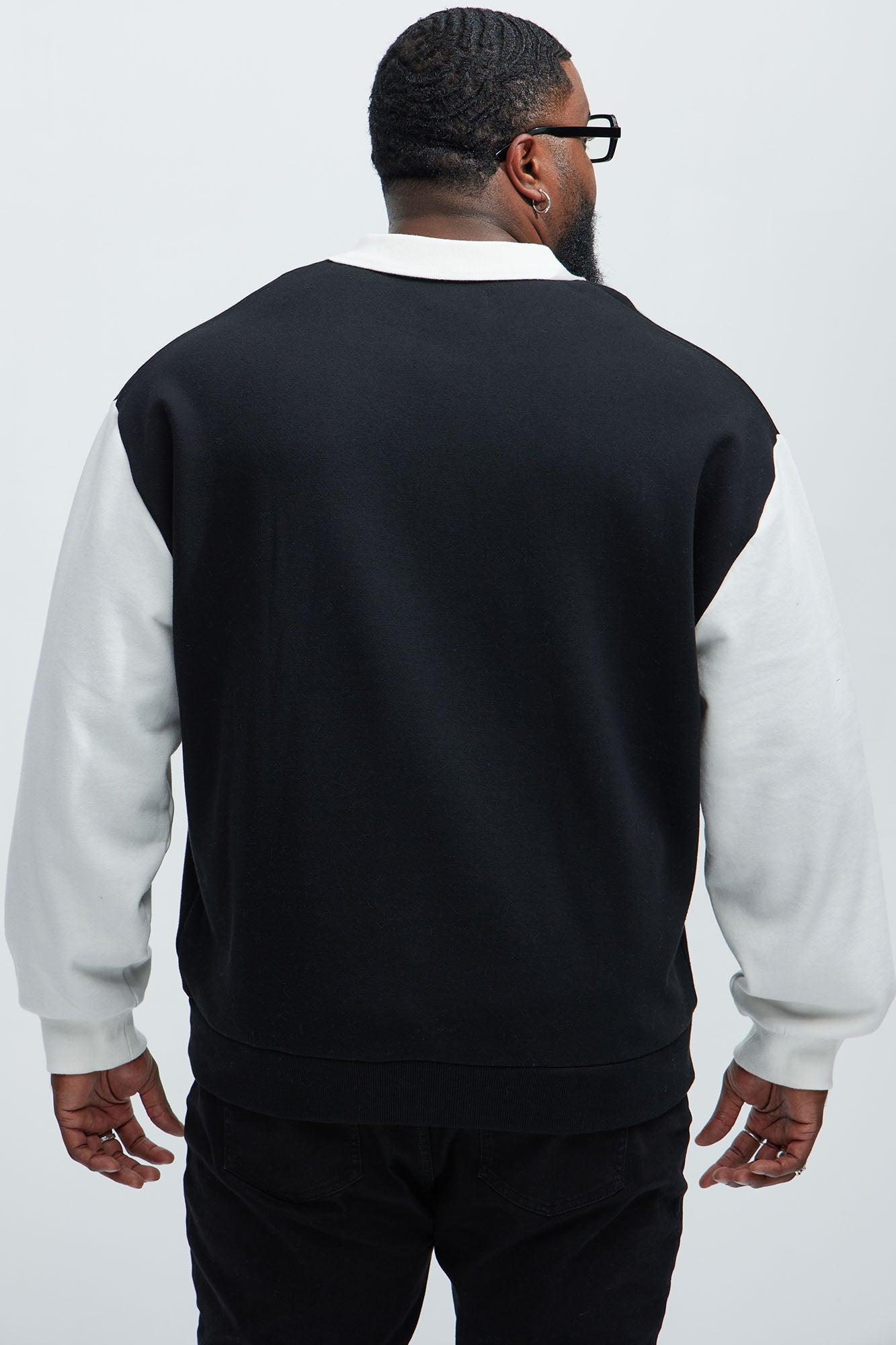 Tyson Saints Fleece Long Sleeve Polo - Black/combo Product Image