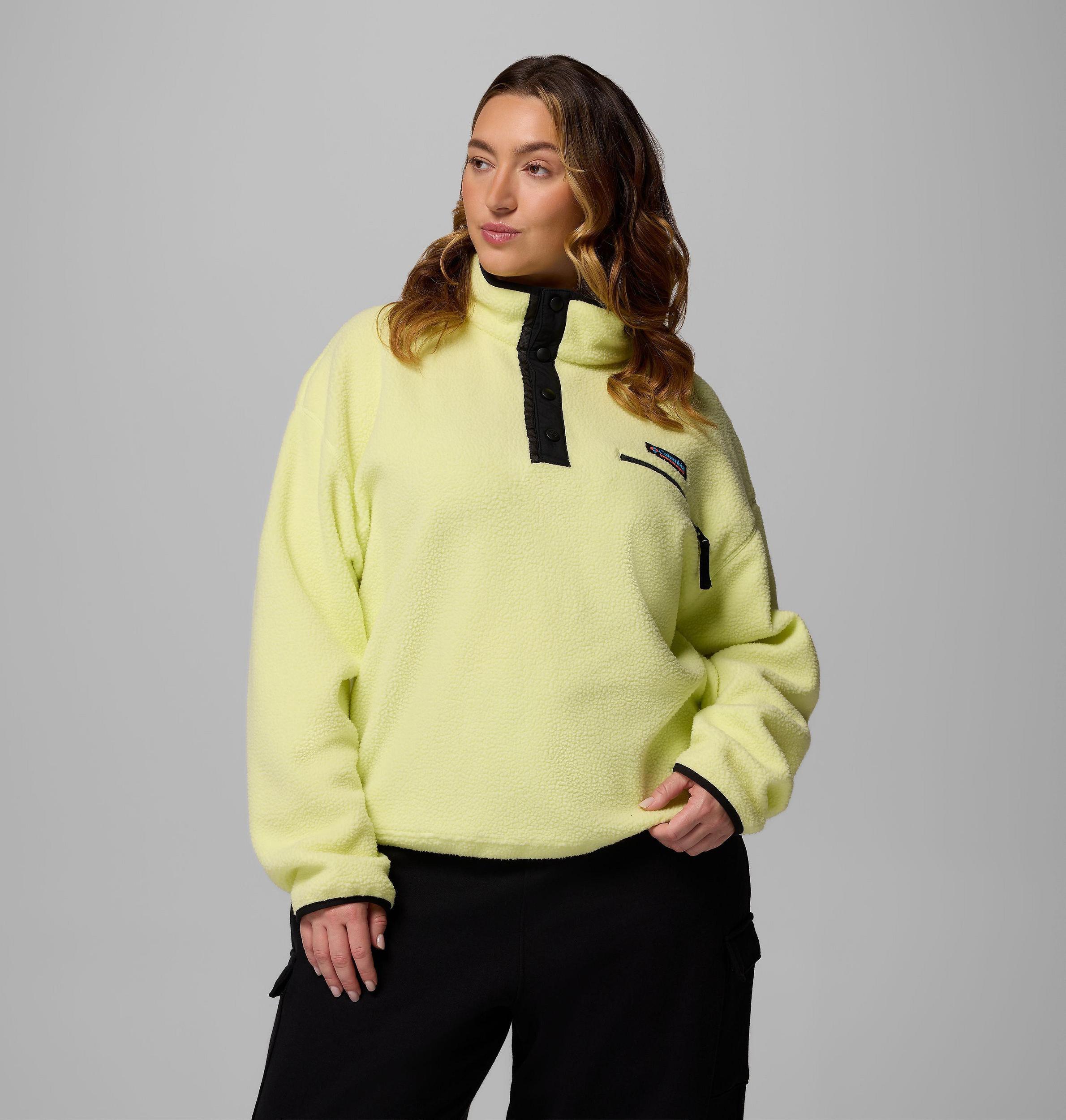 Columbia Womens Helvetia II Cropped Half Snap Fleece Pullover - Plus Size- Product Image