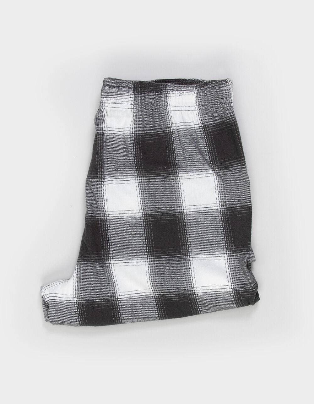 RSQ Mens Plaid Pajama Pants - WHT/GRAY Product Image