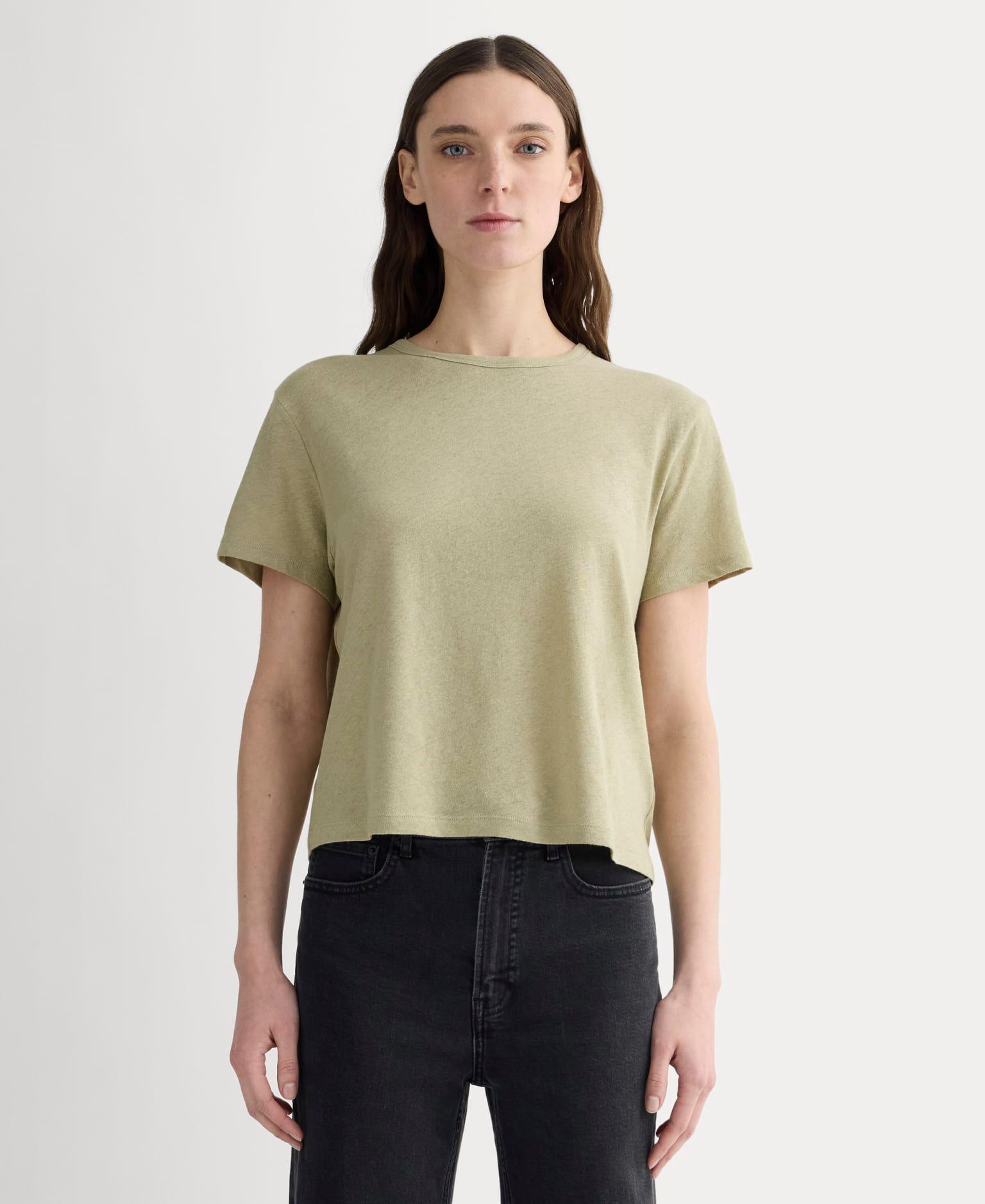 Womens Box-Cut T-Shirt in Cotton Linen by Everlane Product Image