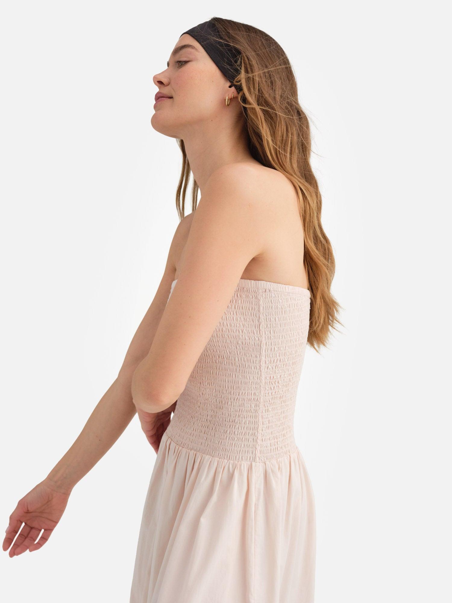 Organic Poplin Smocked Dress Female Product Image