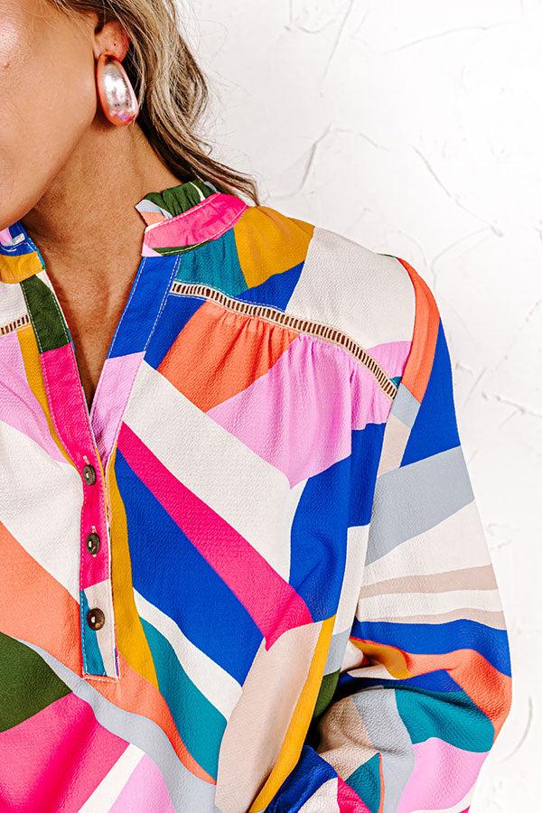 Day Cafe Shift Top In Pink Product Image