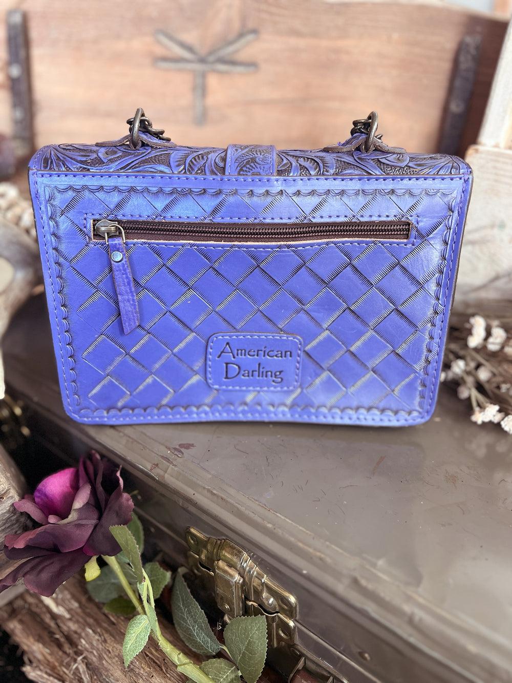 Darling Tooled Leather All-Around Belt Buckle Bag - 3 Colors Product Image