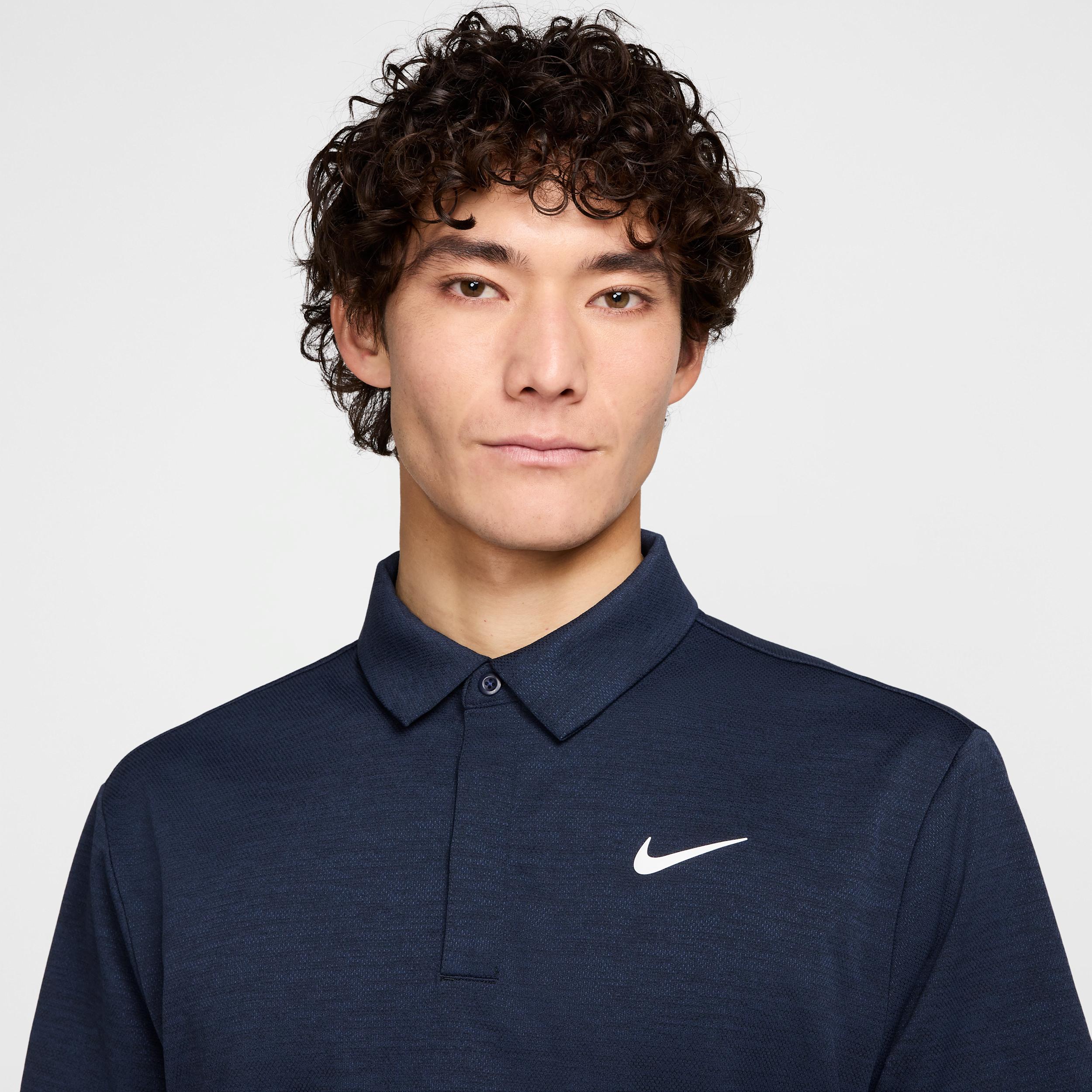Nike Mens Tour Dri-FIT Jacquard Golf Polo | FZ7475-410 Product Image
