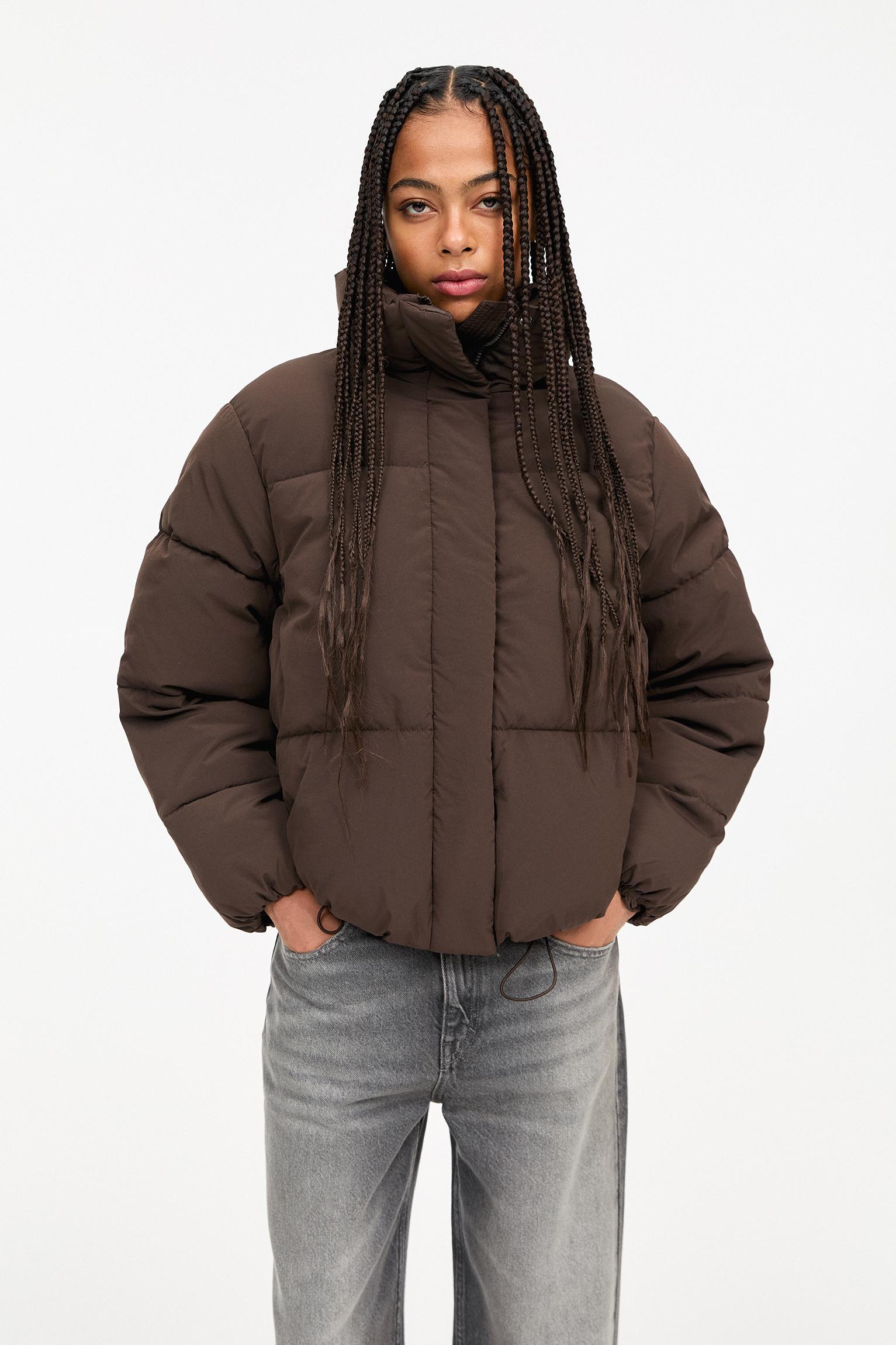 Puffer jacket with a high neck Product Image