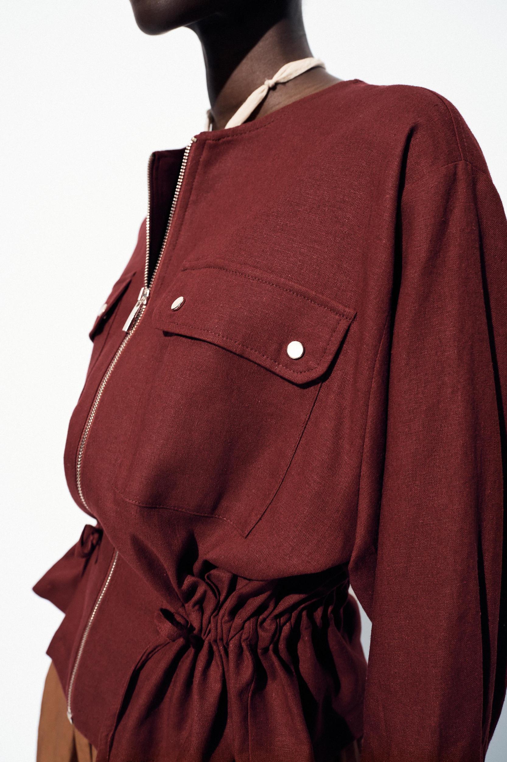 LINEN SAFARI JACKET Product Image