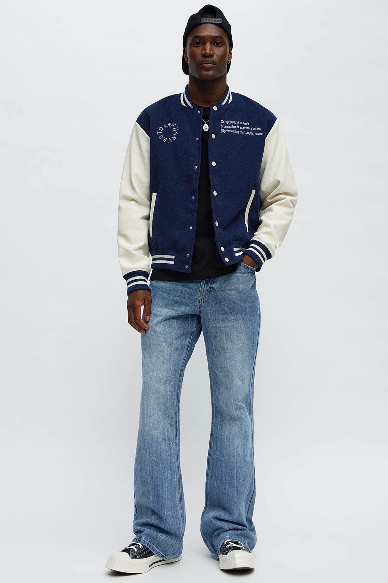 Stacked Slim Flare Make You Look Jeans - Medium Blue Wash Male Product Image