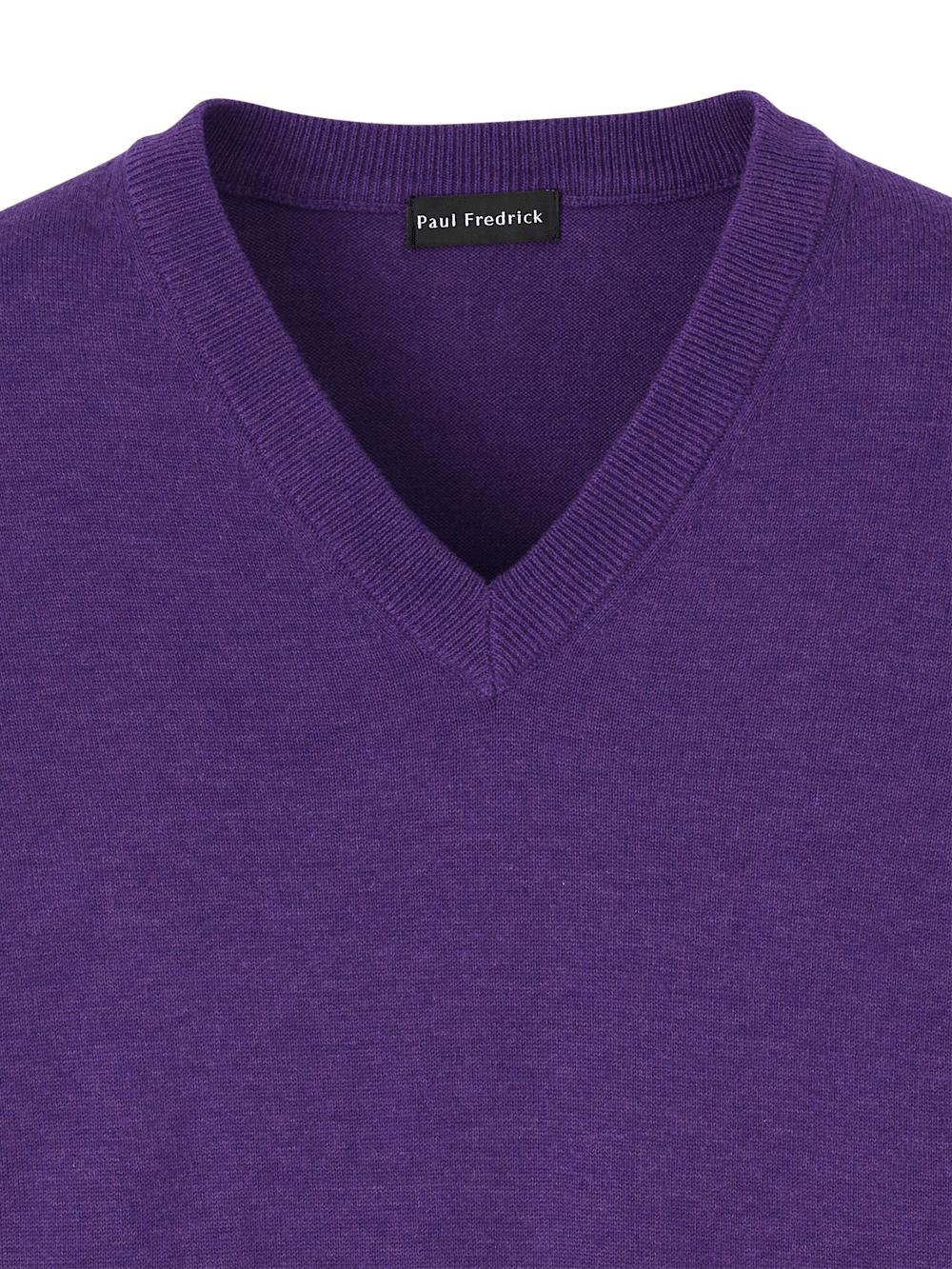 Supima Cotton Vest - Purple Product Image