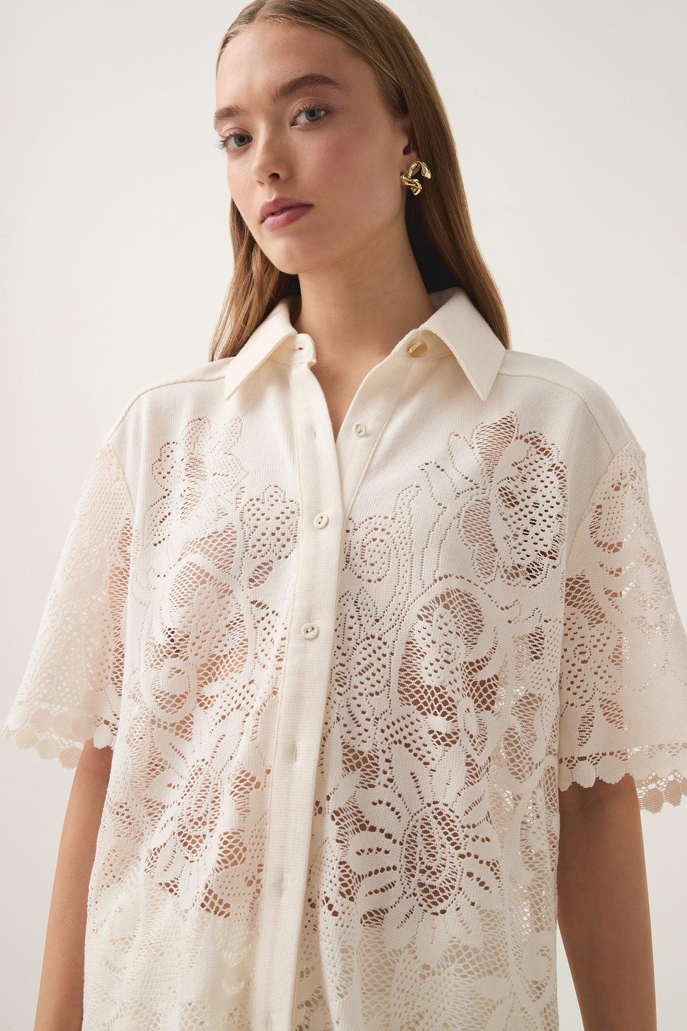 Muses Lace Oversize Shirt Product Image