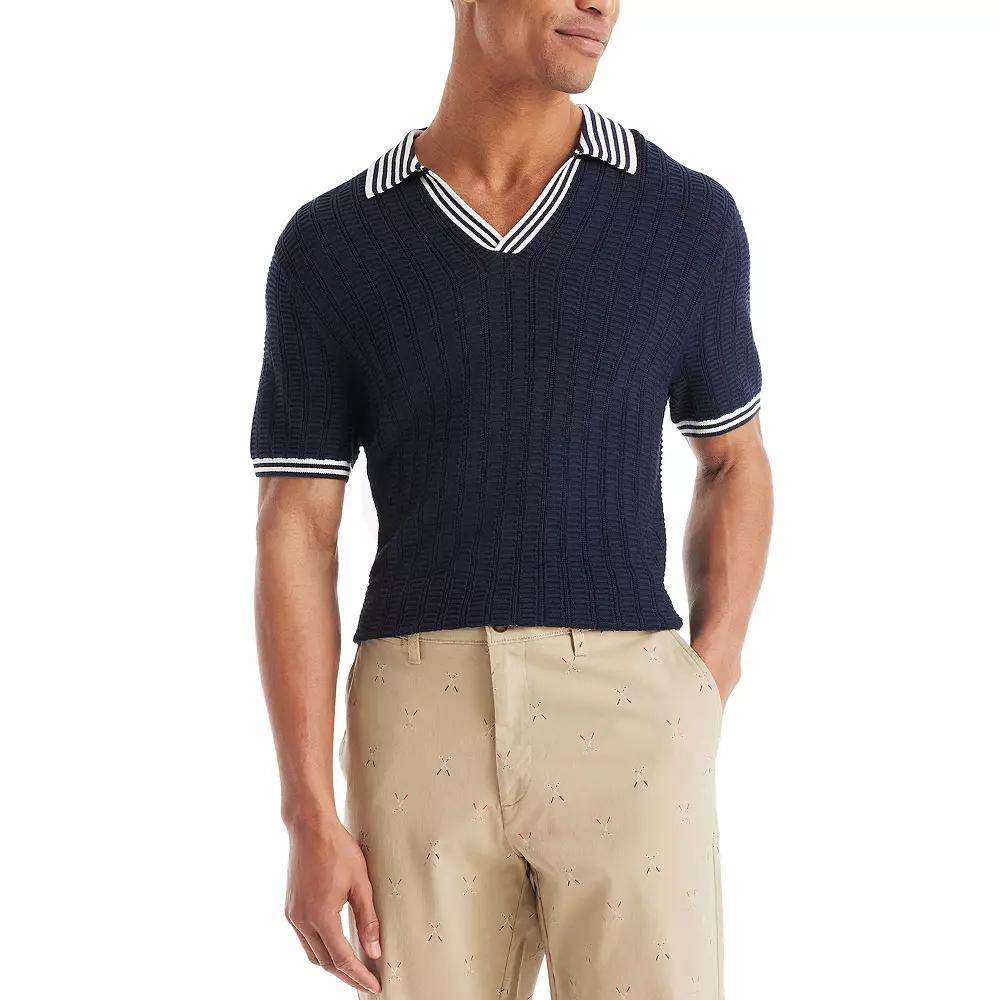 Men's Nautica Textured Sweater Polo,  Product Image