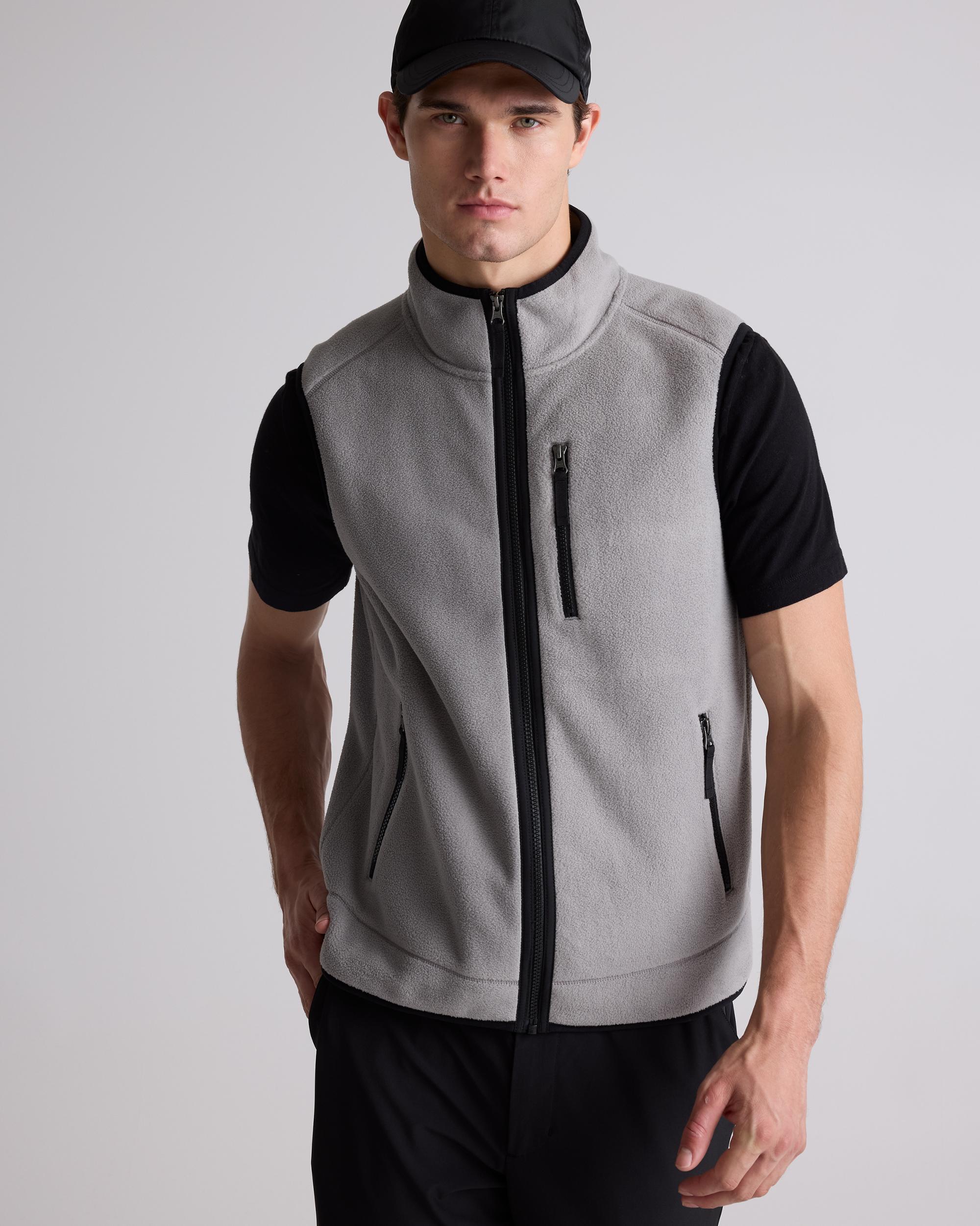 Quince | Men's Polar Fleece Full-Zip Vest Recycled Polyester Product Image
