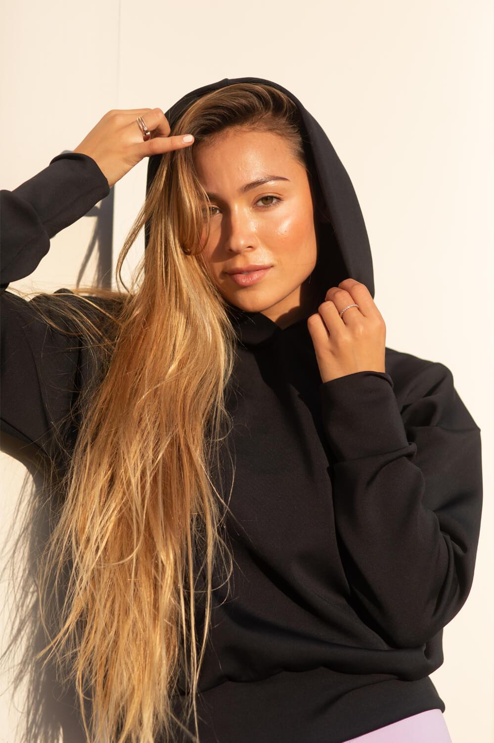 Nusa Hoodie - Black Female Product Image