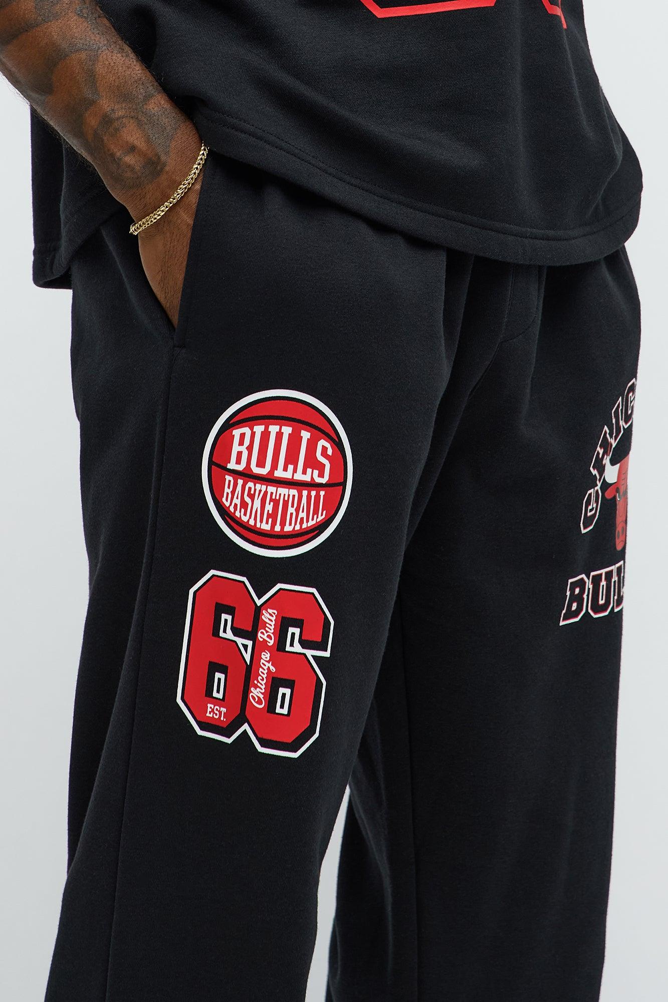 Bulls Basketball Sweatpants - Black Male Product Image