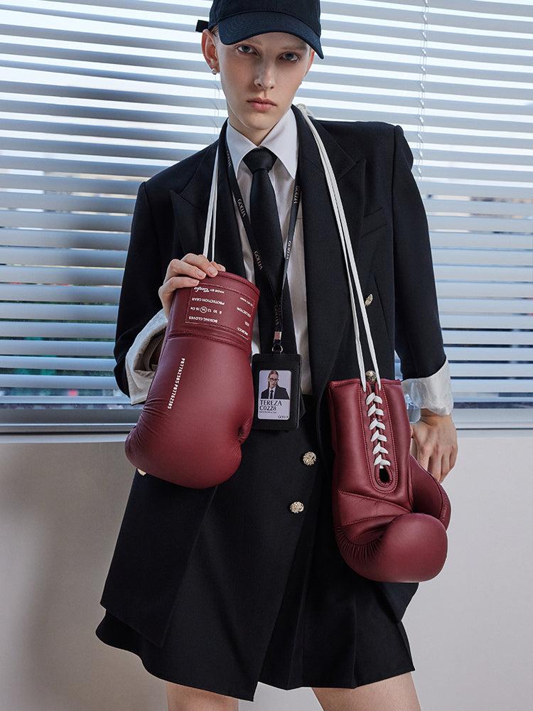 Worsted Wool Double-Breasted Women Blazer Product Image