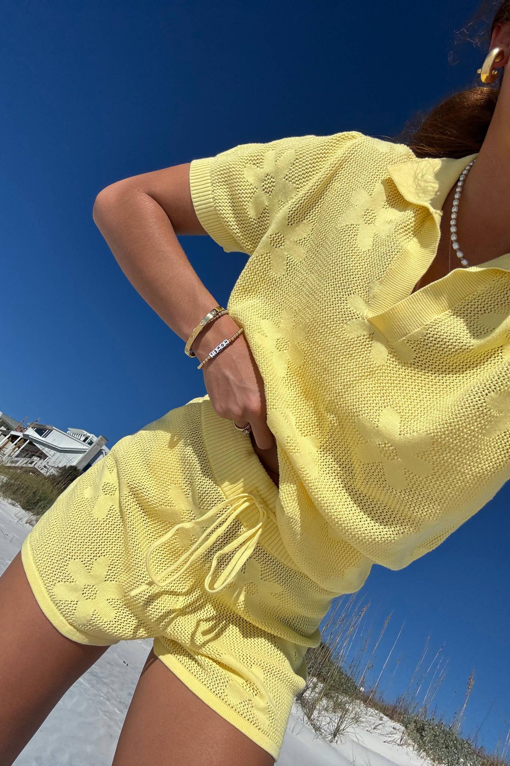 Liliana Top Butter Blossom Jacquard Product Image