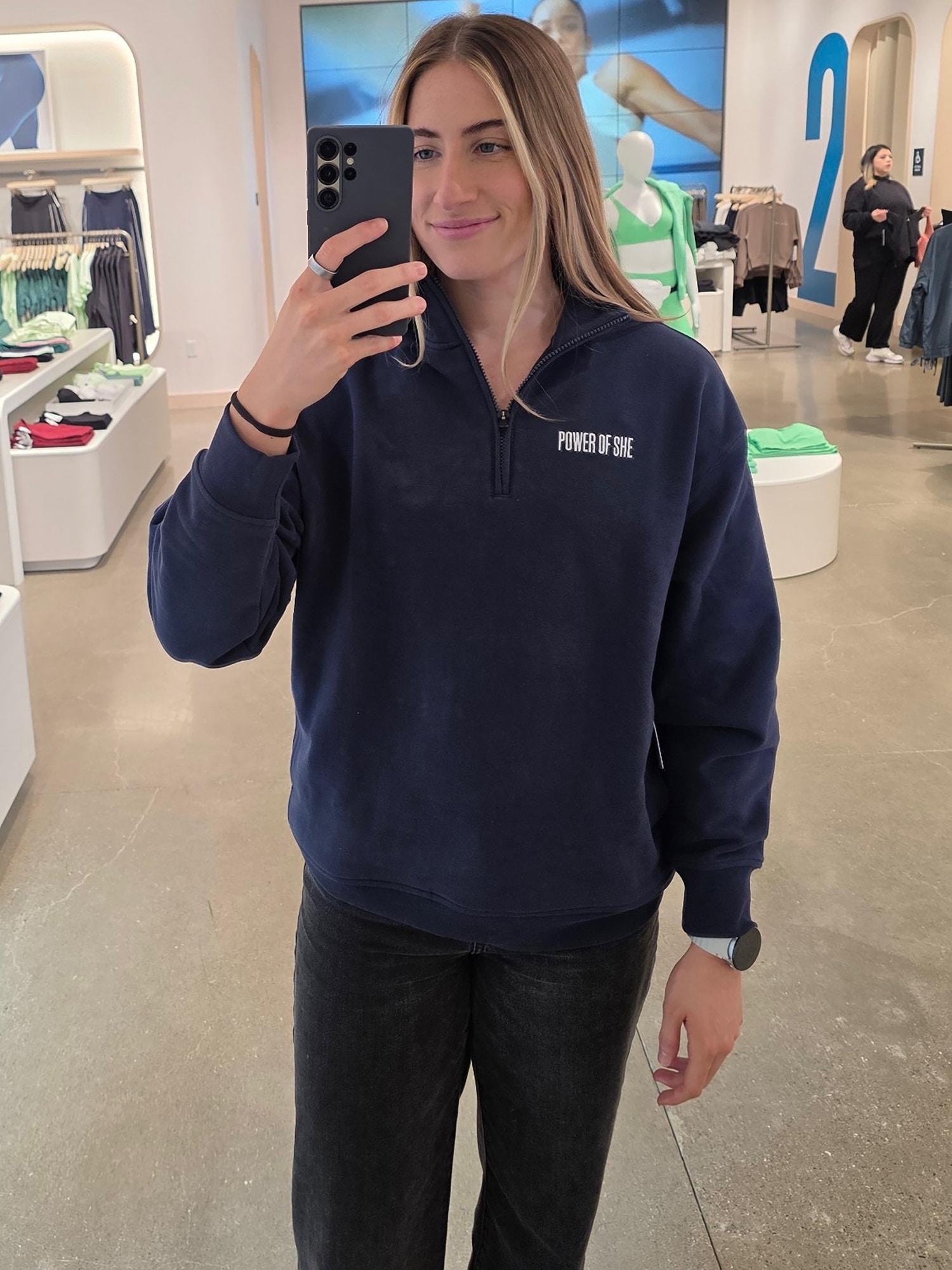 Power of She 1/4 Zip Sweatshirt Product Image