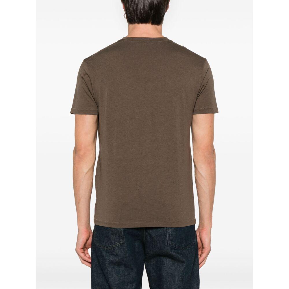 TOM FORD Slim-fit Lyocell And Cotton-blend Jersey T-shirt In Brown Product Image
