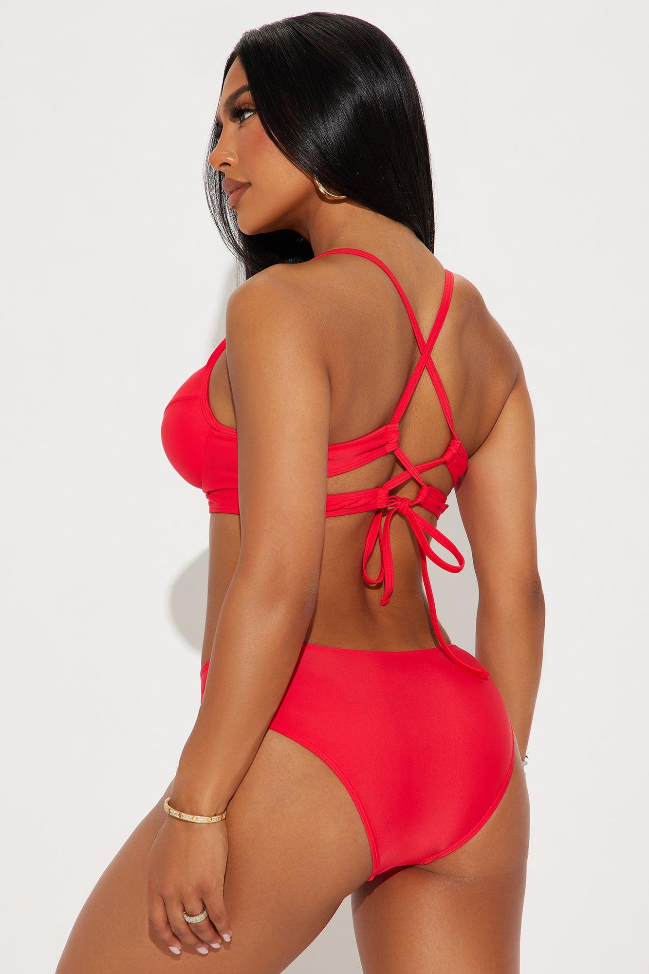 Charleigh Underwire 2 Piece Bikini - Red Product Image