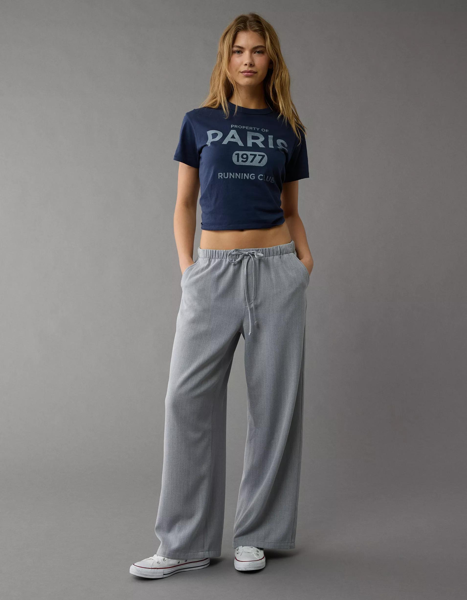 AE Low-Rise Pull-On Poppy Trouser Product Image