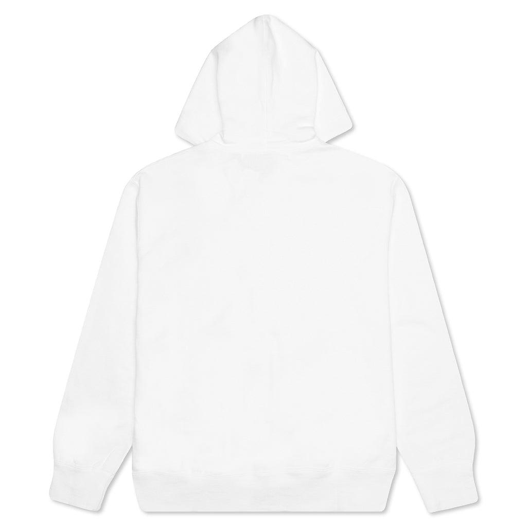 Stacked Heart Hooded Sweatshirt - White Male Product Image