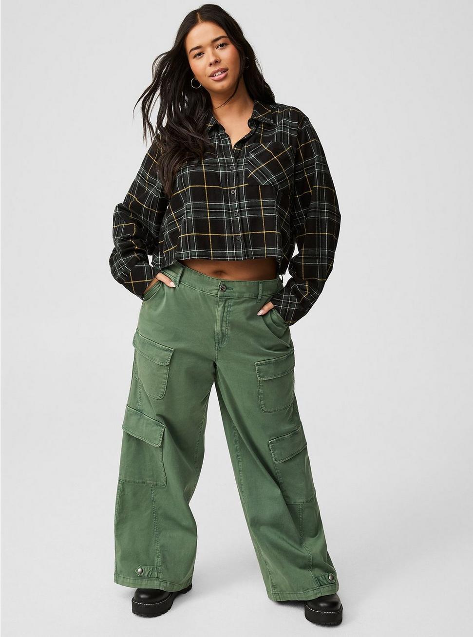 Lizzie Long Sleeve Crop Shirt Product Image