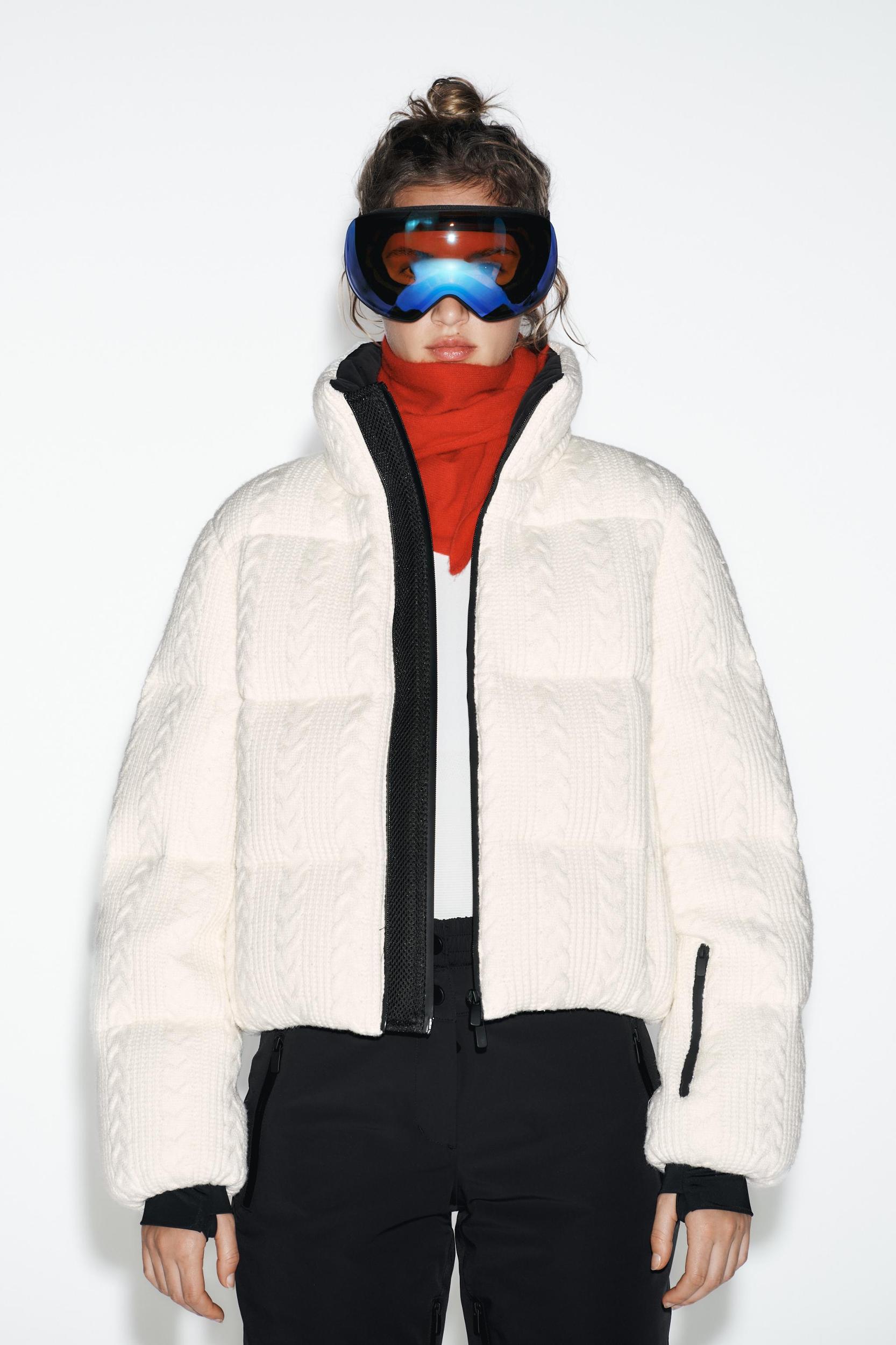 SHEARLING PUFFER JACKET HEIQ XREFLEX™ RECCO® TECHNOLOGY SKI COLLECTION Product Image