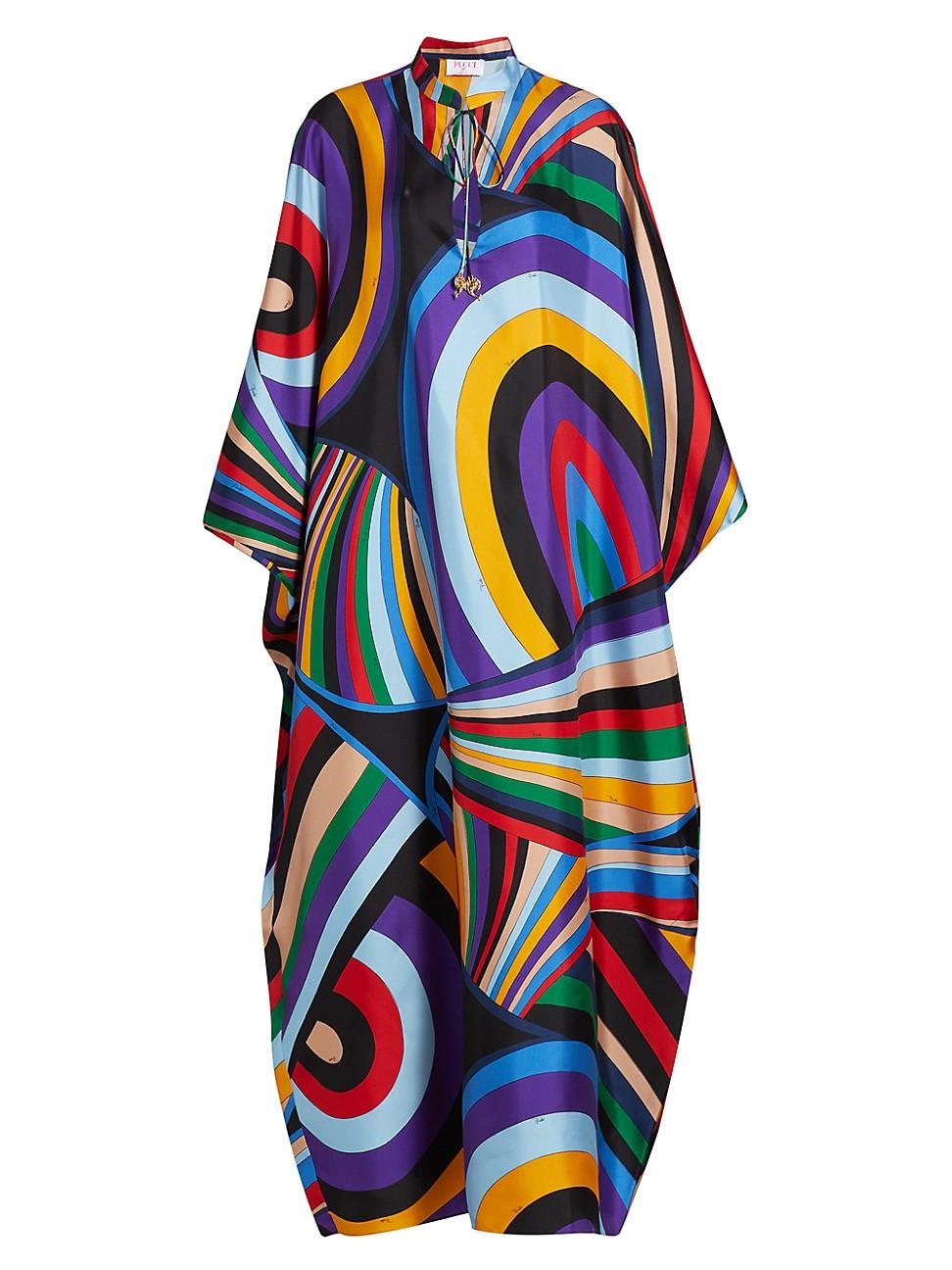 Womens Silk Twill Kaftan Product Image